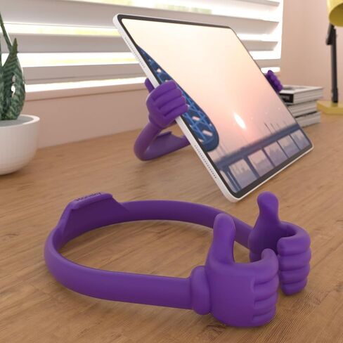 Honsky Thumbs Up 5 Pack Tablet Stand، حامل الكمبيوتر اللوحي، حامل عرض الكمبيوتر اللوحي للمكتب، حامل الكمبيوتر اللوحي الكسول، أفكار لتخزين الأشياء، لطيف عالمي، أسود، أزرق، أرجواني، أحمر، أخضر in Kuwait