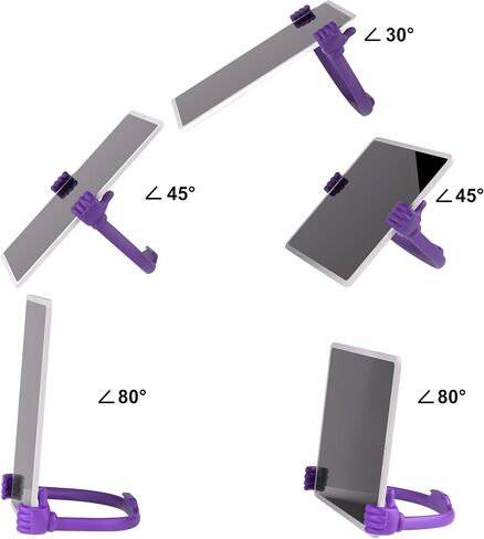 Honsky Thumbs Up 5 Pack Tablet Stand، حامل الكمبيوتر اللوحي، حامل عرض الكمبيوتر اللوحي للمكتب، حامل الكمبيوتر اللوحي الكسول، أفكار لتخزين الأشياء، لطيف عالمي، أسود، أزرق، أرجواني، أحمر، أخضر in Kuwait