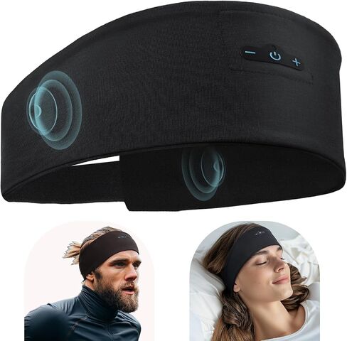 Sleep Headphones Bluetooth 5.2 Headband, Sleeping Headphones for Side Sleeper, 13H Playtime, Headband Headphones for Workout,Running,Yoga in Saudi Arabia