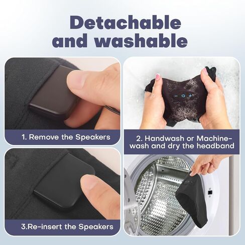 سماعات رأس Sleep Headphones Bluetooth 5.2، سماعات رأس للنوم للنوم الجانبي، وقت تشغيل 13 ساعة، سماعات رأس للتمرين والجري واليوجا in Kuwait