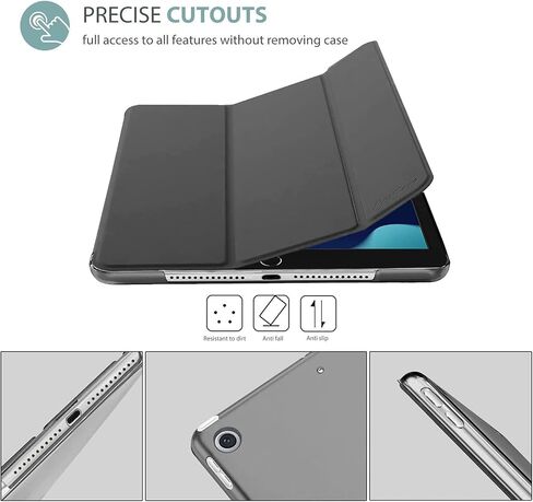 ProCase Smart Case for iPad 10.2 Case 2021 9th Gen/ 2020 8th Gen/ 2019 7th Gen Case with Tempered Glass Screen Protector, Slim Stand Hard Shell Protective Smart Cover for 10.2" iPad 9/8/7 -Navy in Saudi Arabia