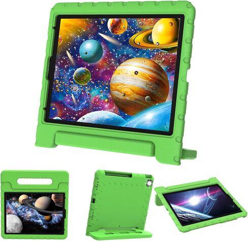 حافظة لجهاز iPad Pro 12.9 للأطفال مع حامل أقلام، حافظة واقية لجهاز iPad 12.9 مع حامل مقبض مضاد للانزلاق، حافظة iPad Pro مقاس 12.9 بوصة للجيل السادس/الخامس/الرابع/الثالث (ليس للجيل الثاني/الأول) أحمر وردي in Saudi Arabia