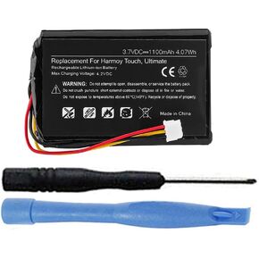 1100mAh 533-000084 Battery Replacement Compatible with Logitech Harmony Ultimate 915-000201 & Harmony Touch 915-000198 Remote Controls