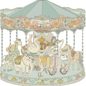 HGHG New Carousel Swaddles Soft Baby Muslin قماط بطانية (وردي فاتح) in Kuwait