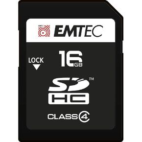 Emtec ECMSD16GHC4 Carte Mémoire SDHC Classe 4 16 Go