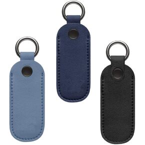 3Pcs PU Leather Flash Drive Case USB Flash Drive Cover, U Disk Pouch Key Ring for Protecting USB Flash Drive & Easy Storage