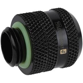 Barrow G1/4" to 12mm Hard Tubing Compression Fitting, Black, 4-pack