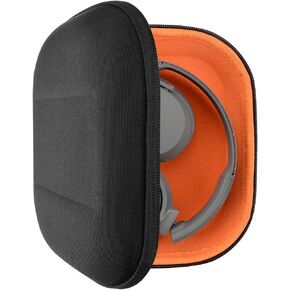 Geekria Shield Headphones Case Compatible with Skullcandy Crusher ANC 2, Crusher ANC, Supra Hesh 3, Hesh Evo, Hesh ANC Case, Replacement Hard Shell Travel Carrying Bag with Cable Storage (Black)