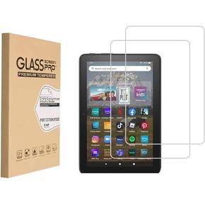 Design for Amazon Kindle Fire HD 8/8 Plus/Kids [8 inch] 2022&2020 Released Tempered Glass Screen Protector, Anti Scratch,Bubble Free,High Definition（2 Pack）