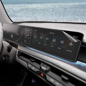 skoko [عبوة من قطعتين واقي شاشة عرض بانورامي واسع لـ EV9 KIA، مضاد للوهج غير لامع، واقي أمان، مضاد لبصمات الأصابع، ملمس ناعم، غطاء كامل in Kuwait