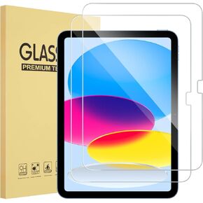 Soke 2 Pack Screen Protector for iPad 10th Generation(10.9 inch 2022 models),Tempered Glass Film Protector Compatible A2696/A2757/A2777 10.9 Inch 10th Gen in Kuwait