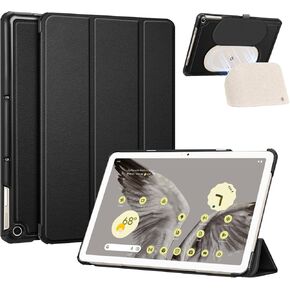 Fintie Slim Case for Google Pixel Tablet 11 Inch 2023, Ultra Thin Lightweight Hard Back Shell Tri-Fold Stand Protective Cover for Google Pixel Tablet, Compatible with Charging Dock, Black