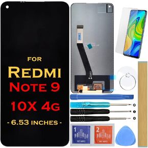 شاشة بديلة LCD تعمل باللمس مجموعة رقمية لهاتف Xiaomi Redmi Note 9 Redmi 10X 4G (ليس لـ Redmi Note 9s|9 Pro)