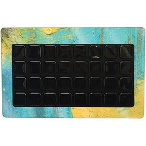 MightySkins Glossy Glitter Skin Compatible with Elgato Stream Deck XL - Acrylic Blue | Protective, Durable High-Gloss Glitter Finish | Easy to Apply and Change Styles | Made in The USA