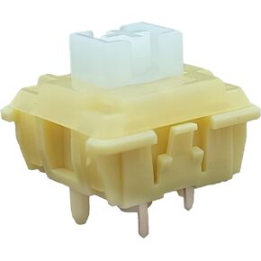 Mechanical Keyboard Silent Shaft Switch Lubricated, Silent Linear Low Profile Yellow Medium Switch for Tablet Notebook Desktop Computer Peripheral Keyboard(70PCS Linear)