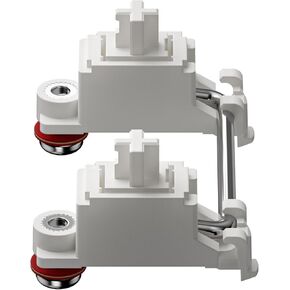 GATERON Screw in Stabilizer for 60% Mechanical Keyboard Satellite Switch 7U 6.25U 2U(White)
