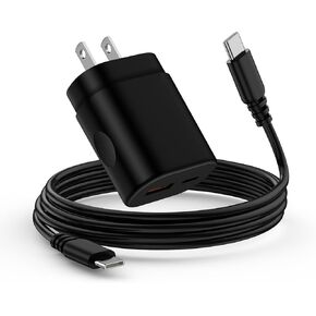 Samsung Z Fold6 Fast Charger Type C Fast Charging for Samsung Galaxy S24 Ultra S23 S22 Plus S21 FE A55 A53 A15 A14 A13 C55 Z Flip6 5 Z Fold 5, Moto 25W Dual Port USB C Charger Block with 6FT C-C Cable