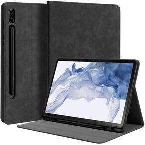 UrbanX Best Protective Leather Keyboard Case, Affordable Durable Galaxy Bluetooth Tablet Keyboard Case, Wirless Slim Keyboard Case for Galaxy Tab S9 2023/S8 2022/S7 2020 11 inch - Black