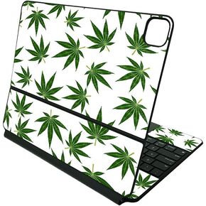 MightySkins Carbon Fiber Skin Compatible with Apple Magic Keyboard for iPad Pro 12.9" (3rd-6th Generation) - 13th Nightmare | Protective, Durable Textured Carbon Fiber Finish | Made in The USA