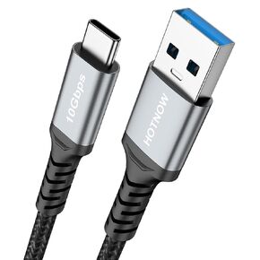 Short USB C Cable 1.5FT, Android Auto CarPlay 10Gbps USB3.1 Data sync & Fast Charging 18 inch USB-C Cable for iPhone 15/15 Pro Max, Samsung T7, Galaxy S23 S22 Ultra Note 20, SSD