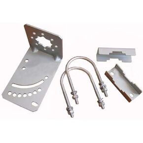 CompuPort Universal YAGI Antenna Bracket Mount with 2 U-Bolts Adjustable for Attic/Outdoor, Weather Station Mounting for buildings - Galvanized Steel IP66