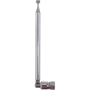 FM Antenna Telescopic, 120cm Telescopic Antenna Replacement F Plug DAB FM Radio AM Car Audio