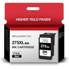 PG-275XL Black Ink Cartridges Replacement for Canon 275XL 275 XL Ink Cartridges for Canon Pixma TS3520 TS3522 TS3500 TR4720 TR4722 TR4700 Printer (1-Black)