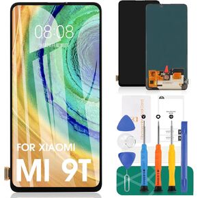 لشاشة Xiaomi Mi 9T LCD لشاشة Xiaomi Mi 9T Pro البديلة لشاشة Xiaomi Redmi K20 LCD لـ Redmi K20 Pro مجموعات إصلاح مجموعة رقمنة اللمس (مع وظيفة بصمة الإصبع)