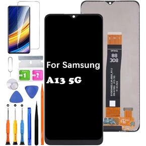 Screen Replacement for Samsung Galaxy A13 5G A136B A136U A136U1 A136W S136DL LCD Display Touch Digitizer Assembly + Tools(Not 4G Version)