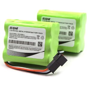 (2-Pack) 7.2V 2000mAh NI-MH Battery Replacement for Tivoli PAL (MA-4 3-Pin) BT, PAL+ and TEAC Portable Radios
