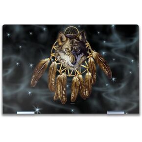 Laptop Skin Compatible with HP Envy x360 14" (2023) - Wolf Dreams - Premium 3M Vinyl Protective Wrap Decal Cover - Easy to Apply | Crafted in The USA by MightySkins