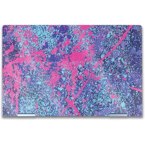 Glossy Glitter Laptop Skin Compatible with HP Envy x360 14" (2023) - Vibrant Splatter - Premium 3M Vinyl Protective Wrap Decal Cover - Easy to Apply | Crafted in The USA by MightySkins