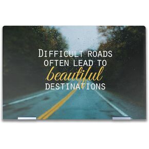 Laptop Skin Compatible with HP Envy x360 14" (2023) - Difficult Roads - Premium 3M Vinyl Protective Wrap Decal Cover - Easy to Apply | Crafted in The USA by MightySkins