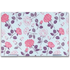 Carbon Fiber Laptop Skin Compatible with HP Envy x360 14" (2023) - Vintage Floral - Premium 3M Vinyl Protective Wrap Decal Cover - Easy to Apply | Crafted in The USA by MightySkins