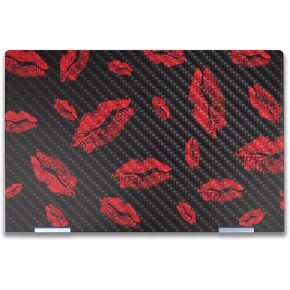 Carbon Fiber Laptop Skin Compatible with HP Envy x360 14" (2023) - Kiss Me - Premium 3M Vinyl Protective Wrap Decal Cover - Easy to Apply | Crafted in The USA by MightySkins