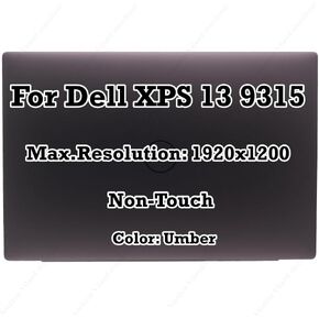 شاشة Umber بديلة كاملة 13.4 بوصة لـ Dell XPS 13 9315 FHD 1920×1080 LCD LED مجموعة لوحة شاشة غير تعمل باللمس in Kuwait