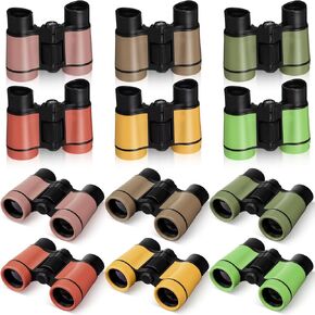 12 Pack Kid Binoculars Shockproof Mini Compact Binoculars Toys for Girls Boys Small Folding Telescope for Bird Watching Educational Learning Camping Birthday Gifts in Kuwait