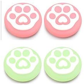 Cute Thumb Grip Caps, Joystick Controller Thumb Grips Caps Compatible with PS5, PS4, Xbox One, Xbox Series X/S Compatible with Nintendo Switch Pro