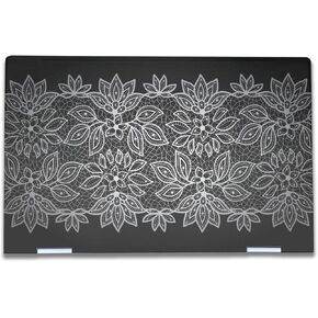 Laptop Skin Compatible with HP Envy x360 15.6" (2023) - Floral Lace - Premium 3M Vinyl Protective Wrap Decal Cover - Easy to Apply | Crafted in The USA by MightySkins