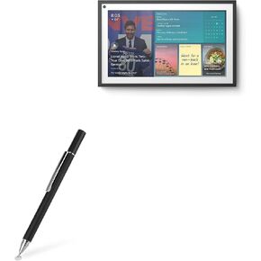 BoxWave Stylus Pen Compatible with Amazon Echo Show 15 - FineTouch Capacitive Stylus, Super Precise Stylus Pen for Amazon Echo Show 15 - Jet Black