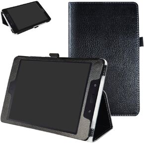 ZenPad Z8s ZT582KL / Z8 ZT582KL-VZ1 Case,Mama Mouth PU Leather Folio 2-folding Stand Cover with Stylus Holder for 7.9" Asus ZenPad Z8s ZT582KL / Z8 ZT582KL-VZ1 Android 7.0 Tablet,Black
