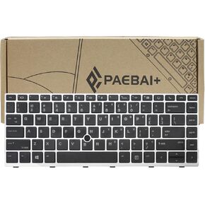 Replacement Laptop Keyboard for HP 840 G5 840 G6 745 G5 745 G6, with Frame Pointer No Backlight US Layout