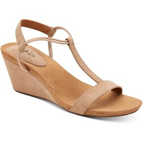 Style & Co. Womens Mulan T-strap Wedge Sandals