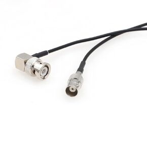 SDI Cable BNC Male Right Angle to BNC Female 3G HD SDI Cable RG174 50ohm Coaxial Extension Cable for Blackmagic ARRI RED Camera Monitor Radio Recorder (45cm