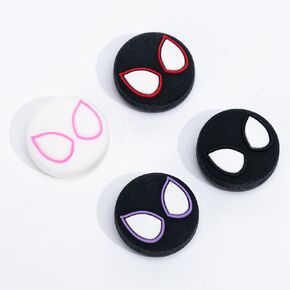 Yocore Cute Switch Thumb Grip Caps,Soft Silicone Thumb Grips,Analog Soft Silicone Joystick Caps Stick Caps for Switch/OLED/Switch Lite,4 Pcs-Spider Sense