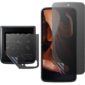 Anti-Spy Anti-Glare Inner Screen Protector For Moto Razr+ 2023 Privacy Matte Outer Screen Protector Soft Film for Motorola Moto Razr Plus 2023 Anti-Peeping
