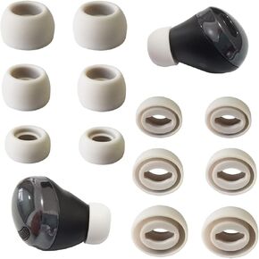 Silicone Ear Tips for Galaxy Buds Pro Tips Replacement Earbud Tips for Galaxy Buds Pro Rubber 6 Pairs LMS Black