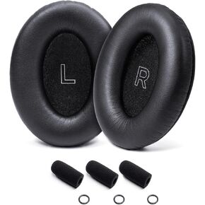 A30 Replacement Ear Pads Cushion- Compatible with Bose A30 Aviation Headset Includes Inner Ear Cup Foam Filter Inserts,3 Mic Cover Muff,Comfort Protein Leather,Memory Noise Isolation Foam