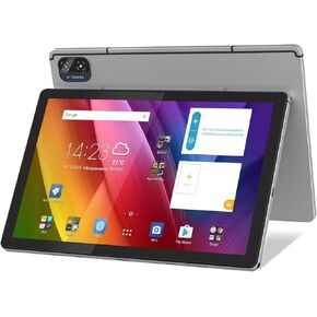 kinstone Android 12 Tablets-10.1Inch Gaming Tablet with 4G LTE/5G WIFI-8GB RAM+128GB ROM-Dual Camera 5+13MP-Upgrade 2.0GHz Octa-Core Processor-1920 x 1200 FHD IPS-8000mAh Battery Capacity(Sliver)
