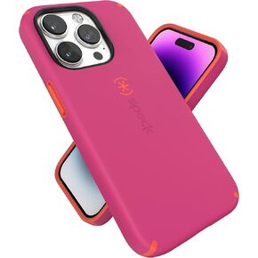 Speck iPhone 14 Pro Case - Slim Phone Case with Drop Protection, Scratch Resistant with Soft Touch for 6.1 inch iPhone 14 Pro Case - Dual Layer Case, Prussian Blue/Cloudy Grey CandyShell Pro